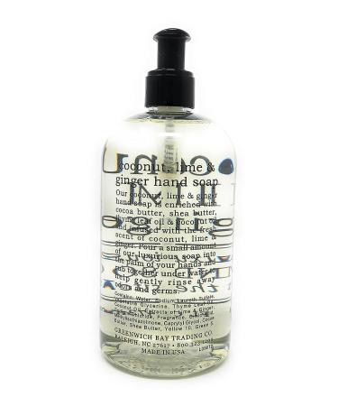 Greenwich Bay Coconut Lime & Ginger Hand Soap - 16 oz - Kitchen Soap - Luxurious Formula - Buy Online on SooperMarket.com