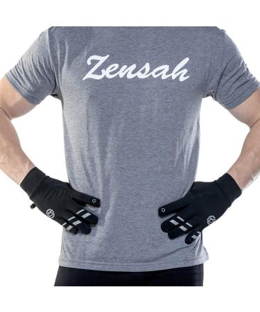 Zensah Smart Running Gloves - Large Black | Touch Screen Compatible - Buy Online on SooperMarket.com