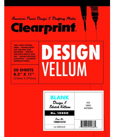 Clearprint Design Vellum Pad - Letter