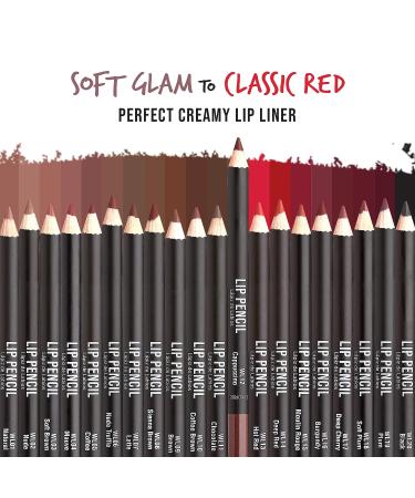 kiss new york Professional Slim Lip Pencil in Cappuccino - Creamy, Long-Lasting Lip Liner for Natural, Water-Resistant Lip Makeup - Buy Online on SooperMarket.com
