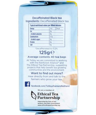 Tetley Decaf Tea Bags 80 Count - Pack of 1 - Buy Online on SooperMarket.com