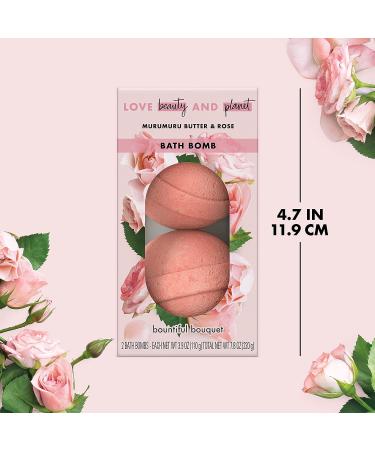 Love Beauty and Planet Bath Bombs Gift Set - Pampering Gift Ideas for Her | Wife - Murumuru Butter, Rose, Coconut Water, Mimosa, Argan Oil, Lavender - Paraben Free - Buy Online on SooperMarket.com