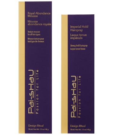 Buy Pai-Shau Imperial Hold Hairspray & Royal Abundance Mousse Set - International Shipping Available - Buy Online on SooperMarket.com