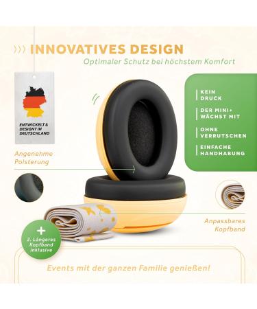 Schallwerk mini+ Baby Hearing Protection (Lion) | High-Quality Noise Protection Headphones for Children & Babies | Ideal for Everyday Life & Events - Buy Online on SooperMarket.com