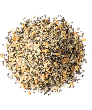 Organic Chia Flax Hemp Seeds Mix 5lb - Non-GMO Vegan Kosher Blend for Smoothies & Salads - Buy Online on SooperMarket.com