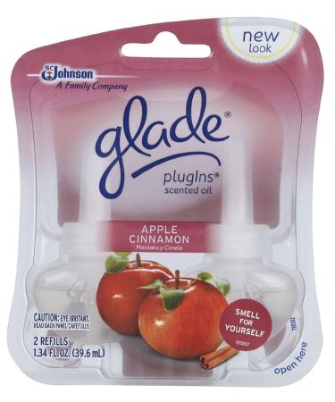 Glade Plugins Scented Oil Refill - Apple Cinnamon - 2 ct