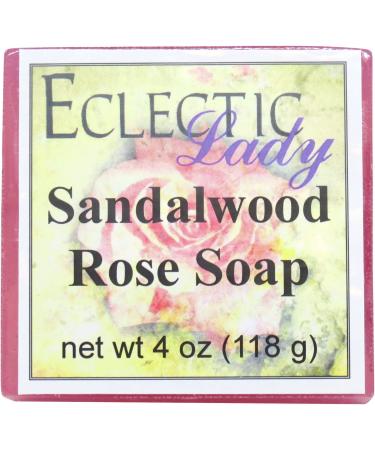 Sandalwood Rose Glycerin Soap by Eclectic Lady 4 oz Bar