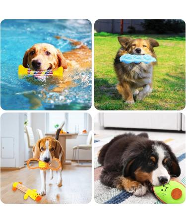 Jotol Dog Toy Set - 20PCs 100% Natural Cotton Interactive Toys for Dental Care | Best Pet Rope Toys for Small & Medium Dogs - Buy Online on SooperMarket.com