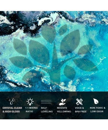 32oz Dr. RESIN Clear Epoxy Resin Kit for Art & Countertops | 2 Part Crystal Casting Resin with Bonus Tools - Buy Online on SooperMarket.com