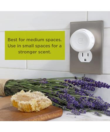 Enviroscent Non-Toxic Plug-in Air Freshener Kit (Lavender Tea + Honey) | Essential Oil Infused | 2-Piece Set - Buy Online on SooperMarket.com