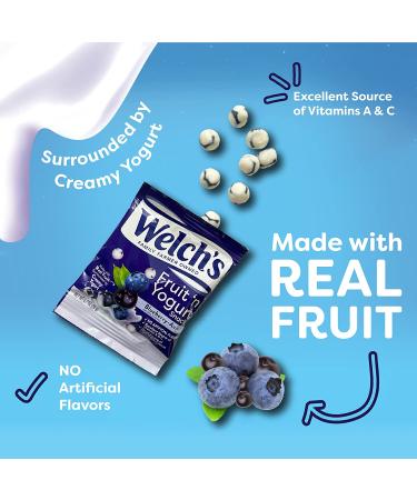 Welch's Fruit Snacks Fruit 'n Yogurt Variety Pack - Bulk Pack of 42 Individual 0.7 oz Bags - Strawberry Blueberry Acai & Mango Peach Flavor - Single Serve Snack - Buy Online on SooperMarket.com