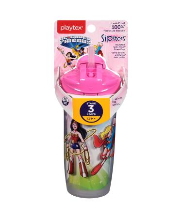 Playtex PlayTime Straw - Super Friends Sippy Cup - Assorted Colors - 1 Count - Buy Online on SooperMarket.com