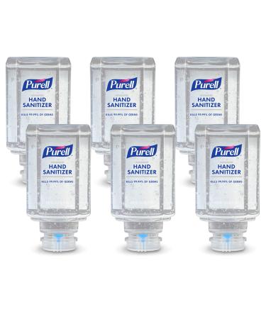 PURELL Advanced Hand Sanitizer Gel for PURELL ES1 Push-Style Hand Sanitizer Dispenser, 450 mL refill bottle (Pack of 6) – 4450-06