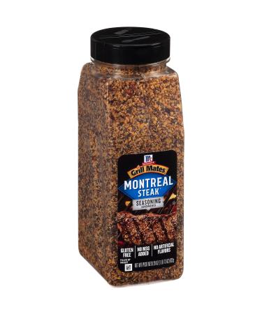 McCormick Grill Mates Montreal Steak Seasoning, 29 oz - One 29 Ounce Container Montreal Steak Rub Seasoning, Ideal for Steaks, Ribs, Burgers and Vegetables for a Zesty Flavor 1.81 Pound (Pack of 1)