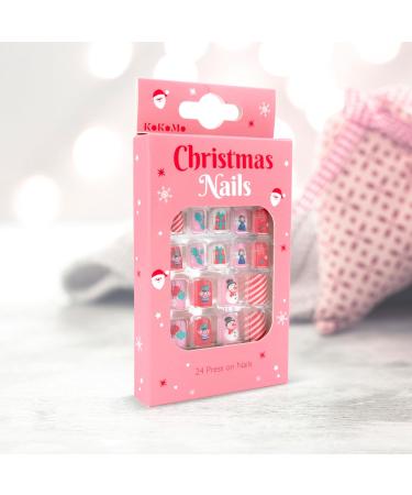 Christmas Children's Press-On Nails - Kids - 24 press-on - Festive Nails - Buy Online on SooperMarket.com