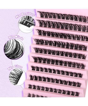 Riya Lash Clusters 120Pcs DIY Eyelash Extensions | Natural Look Wispy Lashes 8-16MM D Curl Individual Reusable Fluffy Extensions - RY-01 - Buy Online on SooperMarket.com