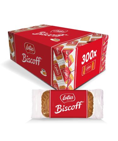 Lotus Biscoff Cookies – Caramelized Biscuit Cookies – 300 Cookies Individually Wrapped – Vegan0.2 Ounce (Pack of 300)