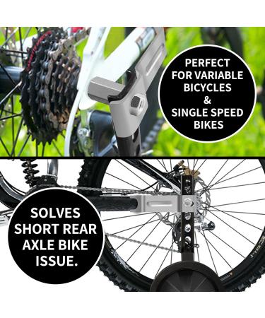 CycForge Adjustable Support Wheels for Kids' Bikes - Fit 12/14/18/20 Inch Bicycles | Durable Stabilizers | Perfect for Varied Speeds - Black - Buy Online on SooperMarket.com