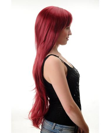 WIG ME UP GFW104-39: Premium 75 cm Long Straight Ladies Wig with Cheeky Fringe in Red Garnet - Quality International Shipping - Buy Online on SooperMarket.com