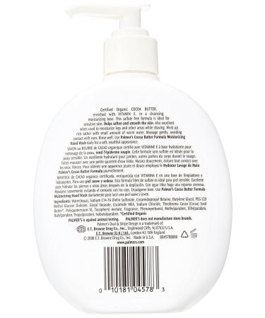 Palmer's Cocoa Butter Moisturizing Hand Wash - 8.5 Ounce | Nourishing & Hydrating | International Shipping Available - Buy Online on SooperMarket.com