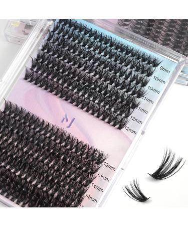 Lash Clusters Individual Lashes 40D-0.07D | 280PCS Eyelash Extension Cluster Lashes | DIY Eyelash Extensions at Home (9-16mm Mix - Buy Online on SooperMarket.com