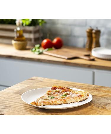 300 Pack 9 Inch Disposable White Paper Plates - Uncoated, Large 300 Count - Buy Online on SooperMarket.com