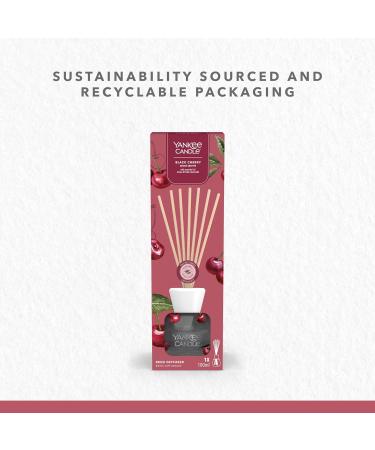 Yankee Candle Signature Scented Reed Diffuser | Black Cherry Aroma Diffuser | up to 10 Weeks of Fragrance | 100 ml | Perfect Gifts for Women - Buy Online on SooperMarket.com