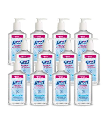 PURELL Advanced Hand Sanitizer Refreshing Gel Clean Scent 12 fl oz Pump Bottle (Pack of 12) - 3659-12 Clean 12 Fl Oz (Pack of 12)