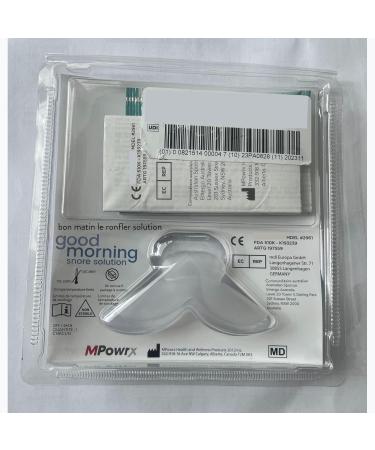 Good Morning Snore Solution Mouthpiece - Oral Anti Snoring Mouthpiece Device for Men & Women - Snoring Solution Nighttime Mouth Guard for Jaw - Oral Health And Personal Care Products for Sleeping (MDEL#2961) - Buy Online on SooperMarket.com