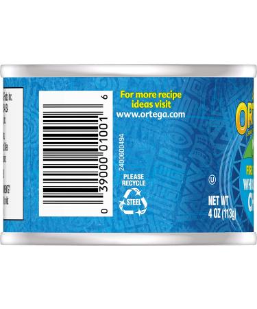 Ortega Whole Green Chiles Mild - 4oz (Pack of 24) | Authentic Flavor | Versatile Ingredient - Buy Online on SooperMarket.com