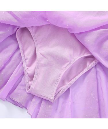 Vivifayee Girls Dance Leotard Ballet Tutu Dress 3-4T Purple - Long Sleeve - Buy Online on SooperMarket.com