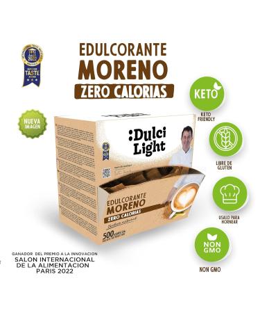 Dulci Light Cane Honey Brown Sweetener - 500 Packs Zero Calorie Natural Sugar Replacement for Drinks & Food - Shop Internationally - Buy Online on SooperMarket.com