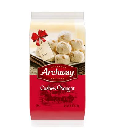 Archway Cookies, Cashew Nougat Cookies, 6 Ounce