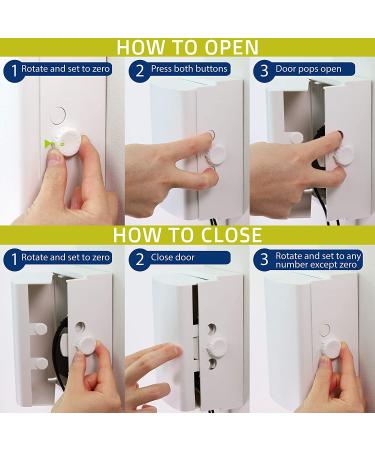 Baby Safety Outlet Cover Box - Double Lock for Toddler Proofing - Easy Operation - 3 Step Install - Extra Space for Plugs & Adapters - White (1 Count) - Buy Online on SooperMarket.com
