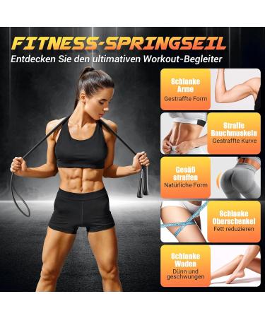 Adjustable PVC Jump Rope for Speed Skipping | 3m Lightweight Fitness Rope for Adults & Kids | Includes Training Poster & Non-Slip Grip - Buy Online on SooperMarket.com