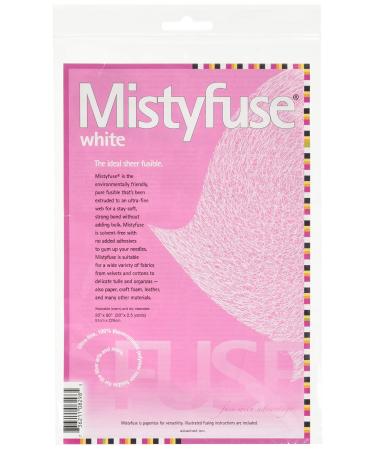 Attached Mistyfuse Sheer Fusible Interfacing  20 x 90  White (EAWF01)