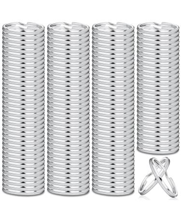PAXCOO 200Pcs Split Key Rings Bulk for Keychain and Crafts  1 inch (25mm)