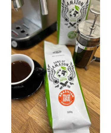 Sons of Amazon 500g Brazilian Speciality Organic Coffee - Whole Beans - Buy Online on SooperMarket.com