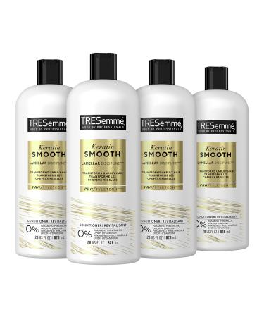 TRESemm Conditioner 4 Count for Frizzy Hair Formulated with Lamellar-Discipline 28 oz
