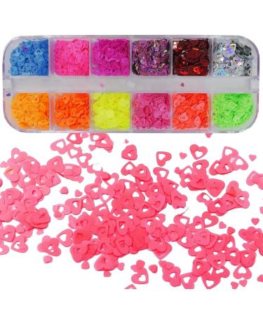 4 Boxes Heart Nail Glitter Sequins - Holographic Butterfly Star Chunky Flakes for Nails Art, Resin, Crafts & Makeup - Buy Online on SooperMarket.com