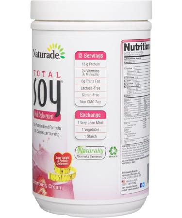 Naturade Total Soy Meal Replacement Strawberry Creme - 17.88 Oz - Buy Online on SooperMarket.com