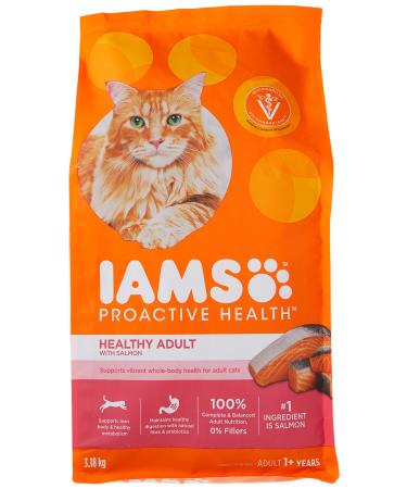 IAMS Proactive Health Healthy Adult Dry Cat Food with Salmon 3.18kg Bag