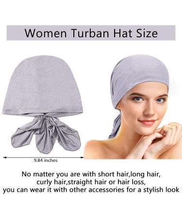 6-Piece Women's Pretied Head Scarves Cancer Turban Hat Set - Soft Color Headwear Collection - Buy Online on SooperMarket.com