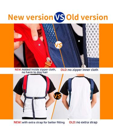 Legs Out Front Pet Dog Carrier Front Chest Backpack Adjustable Hands-Free Backpack Travel Bag for Small Medium Dog Puppy Cat Outdoor Shoulder Strap Padded (Leg Spacing 21 CM x Length 40 CM Grey) Leg Spacing 21 CM x Length 40 CM Grey - Buy Online on SooperMarket.com