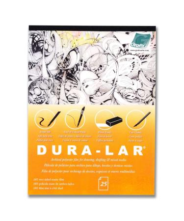 Grafix Matte 0.005 Dura-Lar Film  9 12-Inch  25 Sheets  9x12 in  Original Version .005 (5 mil) 9x12 in Original Version