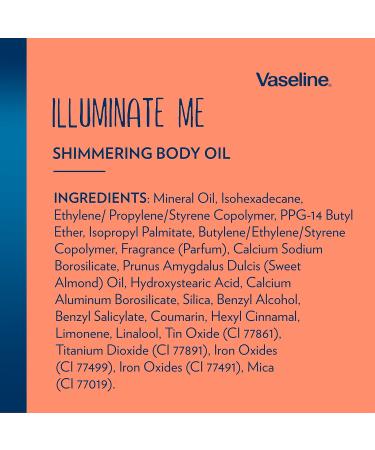 Vaseline Illuminate Me Body Oil - Shimmering Bronzer for Melanin-Rich Skin | Radiant Hydrating Shimmer Oil (3.3 Oz Pack of 2) - International Shipping Available - Buy Online on SooperMarket.com