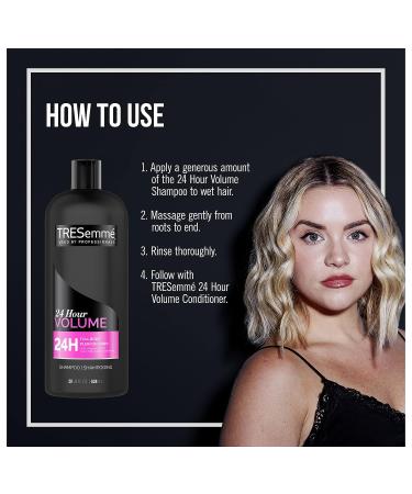 TRESemme 24 Hour Volumizing Shampoo and Conditioner Set - Boost Volume and Shine - Buy Online on SooperMarket.com