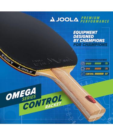 JOOLA Omega Control Ping Pong Paddle - Tournament Performance Table Tennis Racket for Advanced Training - Flared Handle with Adapter 32 Rubber - Designed for Control - Buy Online on SooperMarket.com