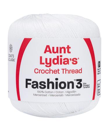 Aunt Lydia Fashion Crochet Thread  White