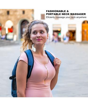 FIT KING Neck Massager with Heat & TENS Technology for Fatigue and Pain Relief - Cordless & Rechargeable Design | Remote Control & Voice Broadcast | 5 Modes 16 Intensities FT-056N - Buy Online on SooperMarket.com